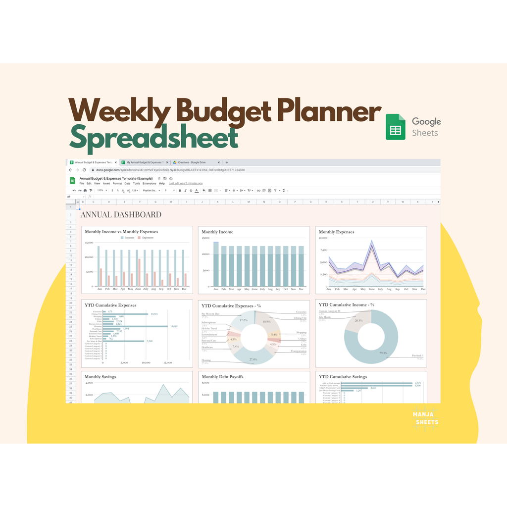 Weekly Budget Planner Google Sheets