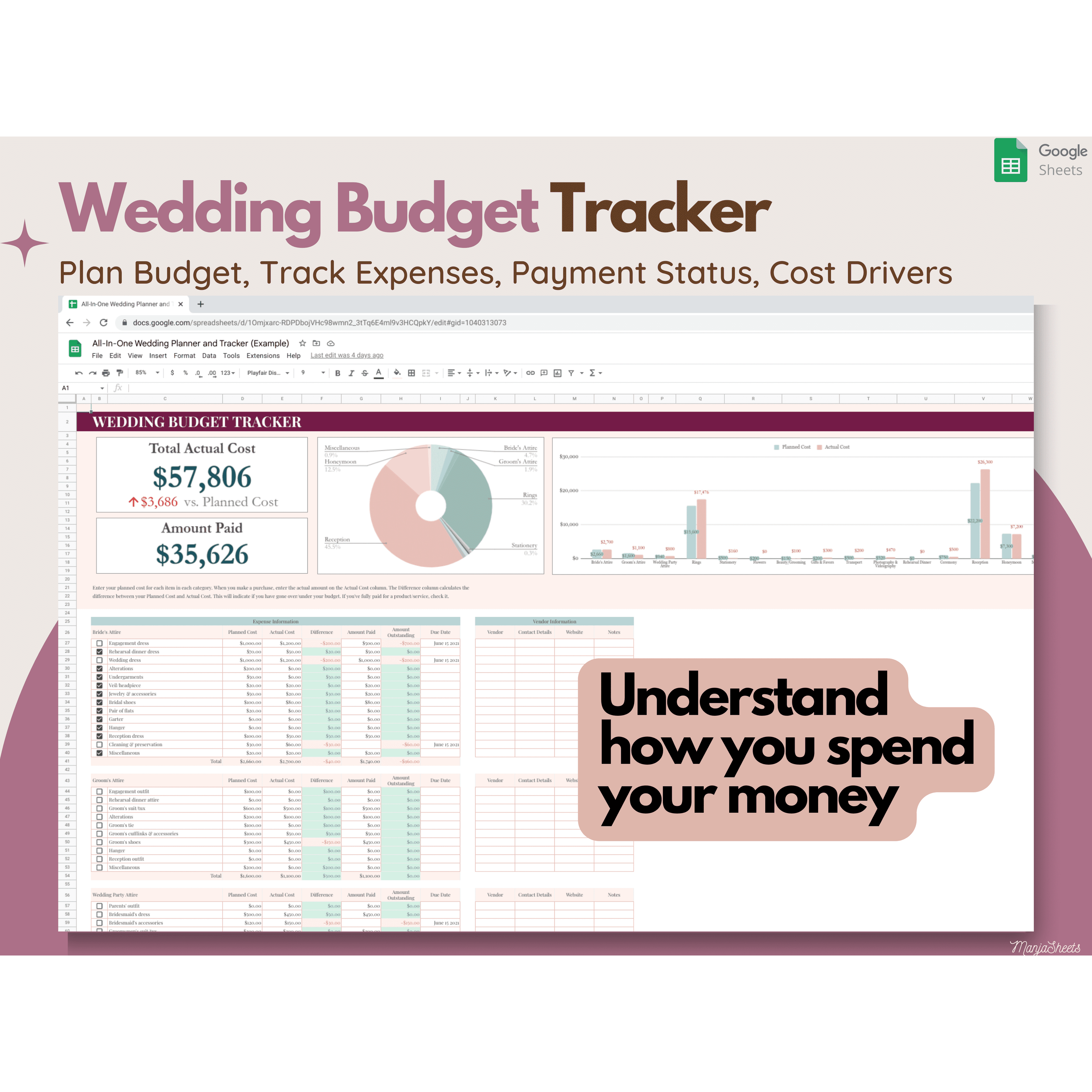 Wedding Planning Spreadsheet Google Sheets
