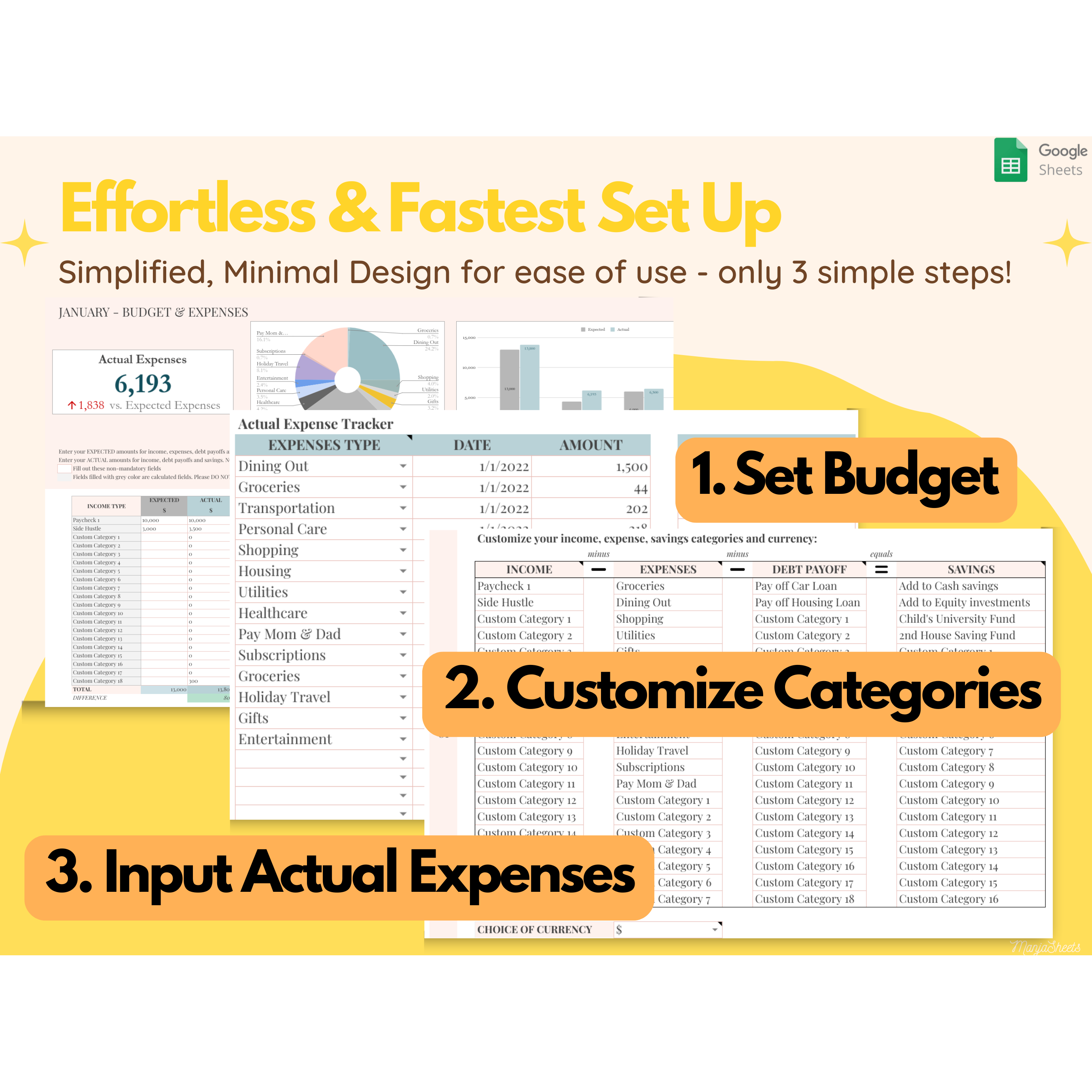 Weekly Budget Planner Google Sheets