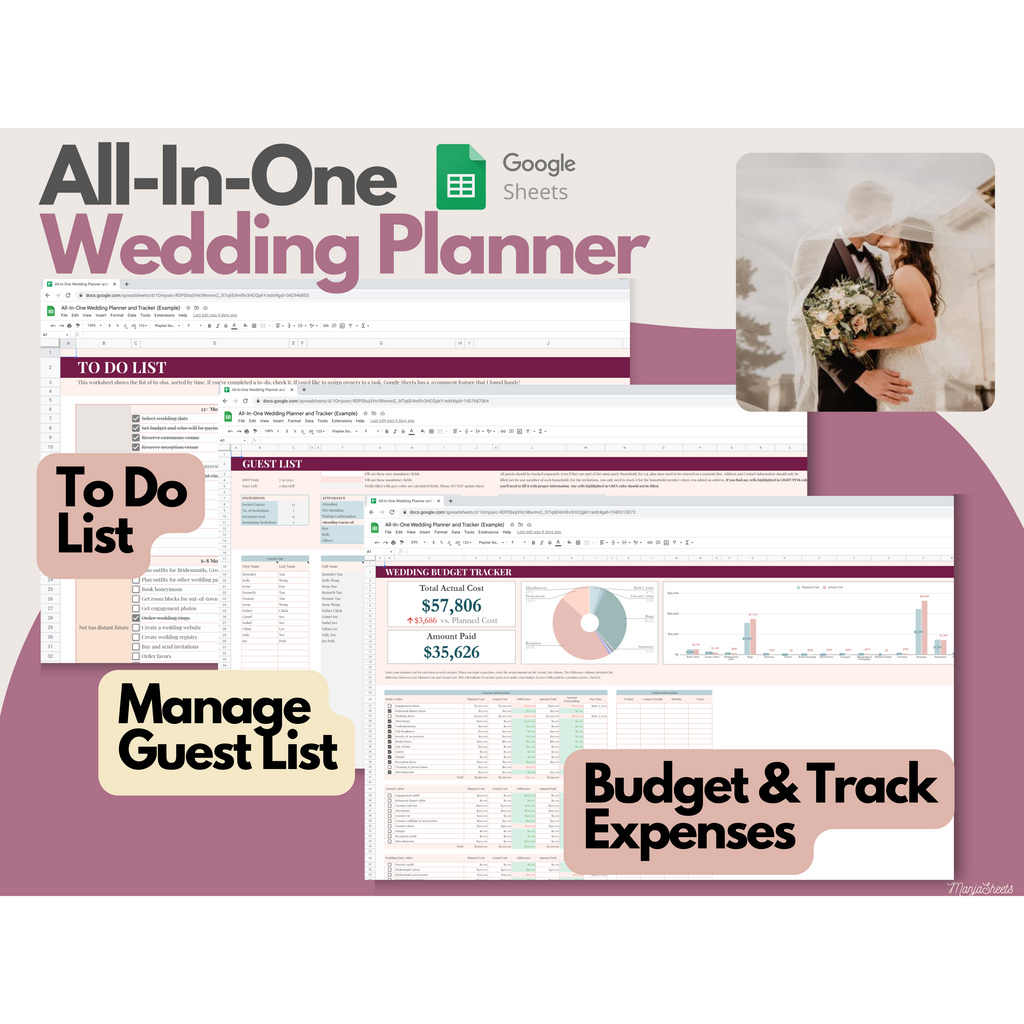 Wedding Planning Spreadsheet Google Sheets