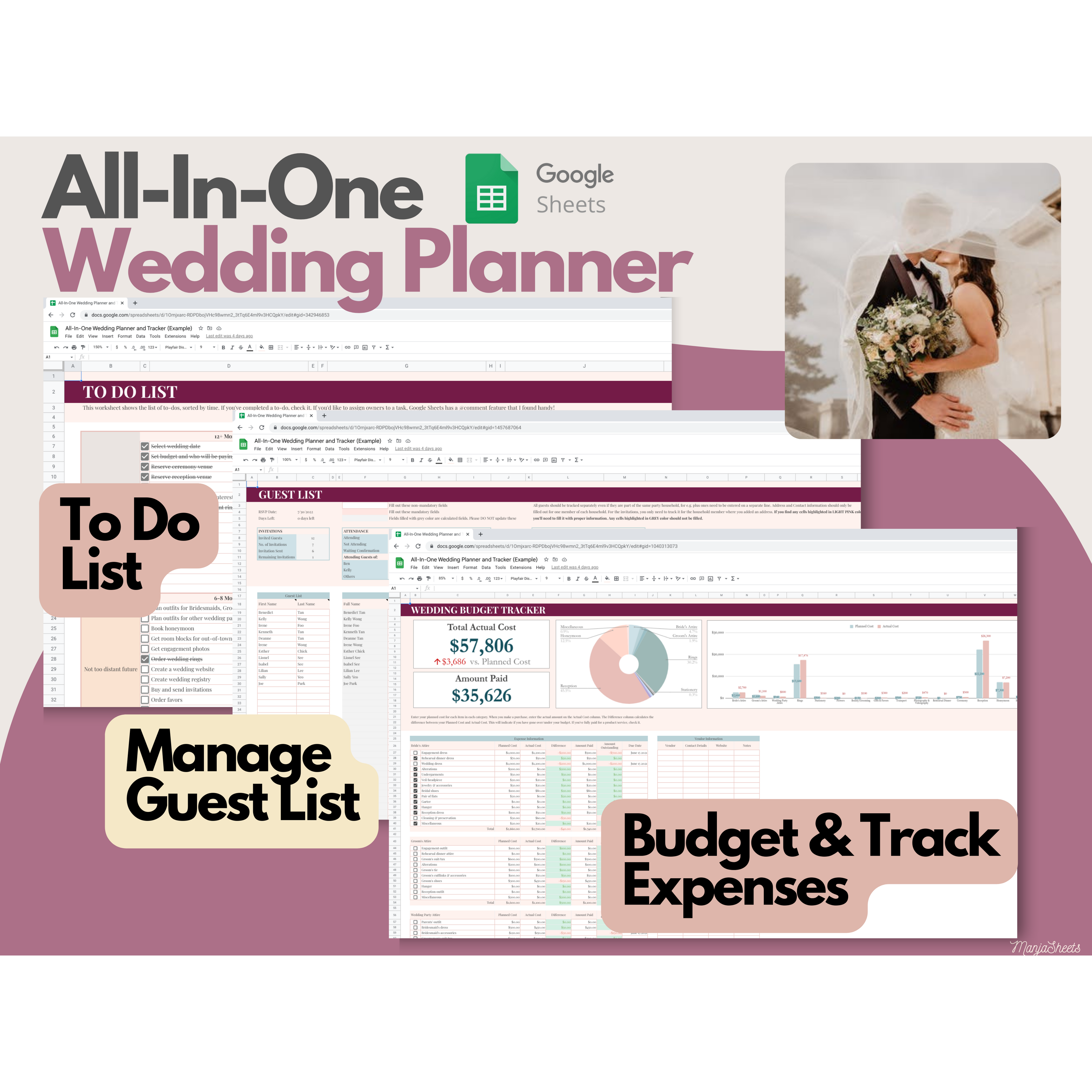 Wedding Planning Spreadsheet Google Sheets